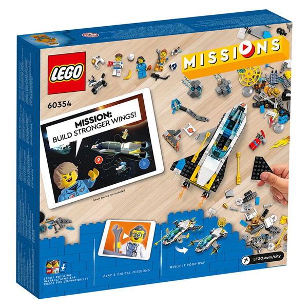 Конструктор Lego City Missions Миссии исследования Марса на космическом корабле (60354)
