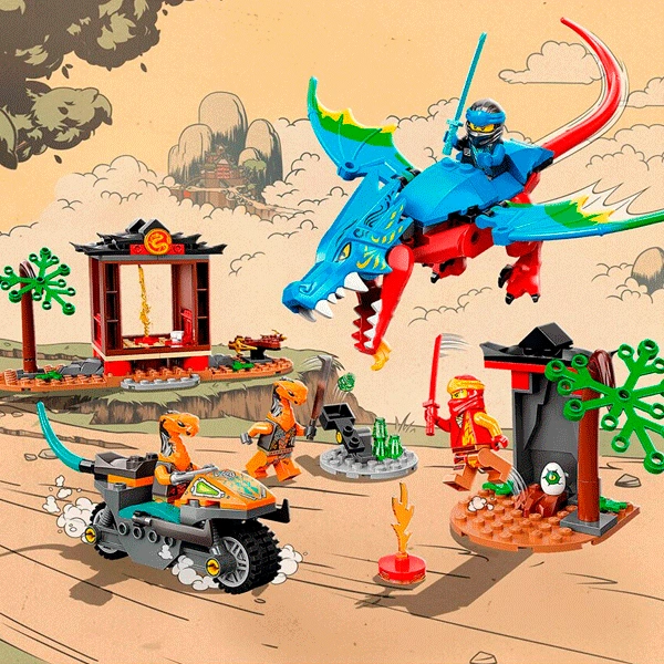 Конструктор LEGO Ninjago Храм ниндзя-дракона (71759) / 161 деталь - фото 8