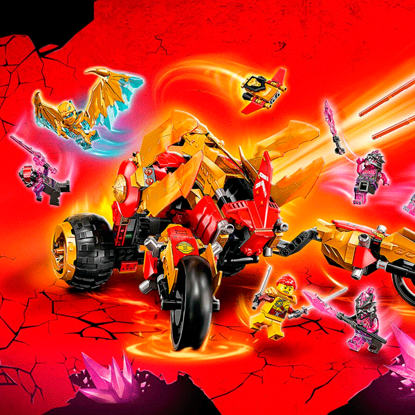 Конструктор LEGO Ninjago Рейдер Золотого дракона Кая (71773) / 624 детали