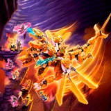 Конструктор LEGO Ninjago Золотой ультрадракон Ллойда (71774) / 989 деталей - фото 6