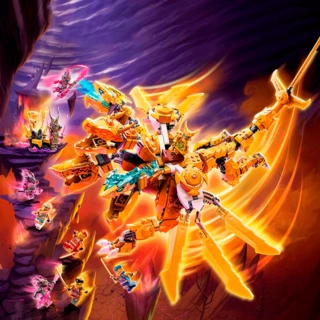 Конструктор LEGO Ninjago Золотой ультрадракон Ллойда (71774) / 989 деталей