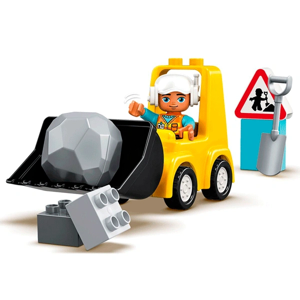 Конструктор LEGO Дупло Бульдозер (10930) / 10 деталей - фото 2