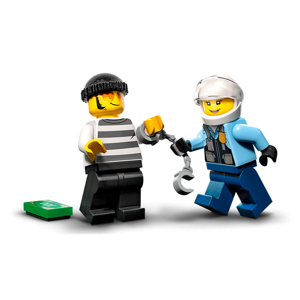 LEGO  конструкторы Қала Мотоциклде полицияның қууы  (60392) / 59 деталь