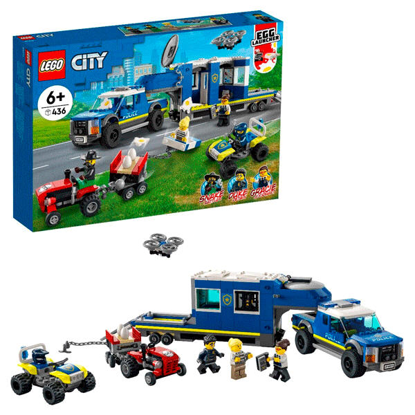 LEGO  конструкторы Қалалық полиция мобильді командалық трейлер (60315) / 436 дана (60315) / 436 деталь