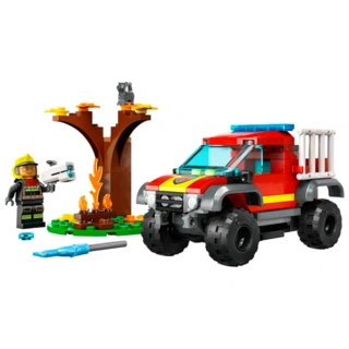 Конструктор LEGO Город Пожарная машина 4x4 (60393) / 97 деталей