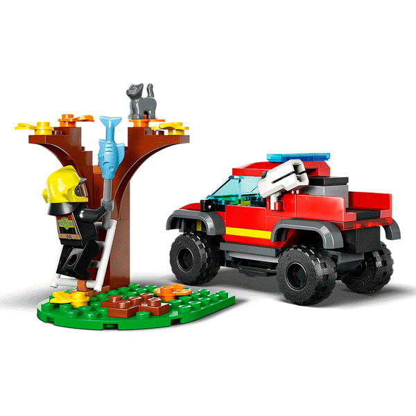 Конструктор LEGO Город Пожарная машина 4x4 (60393) / 97 деталей