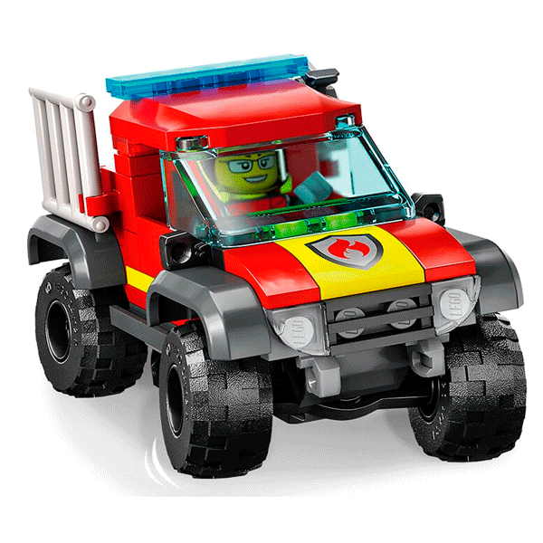 LEGO  конструкторы Қала Өрт сөндіру машинасы 4x4 (60393) / 97 деталь