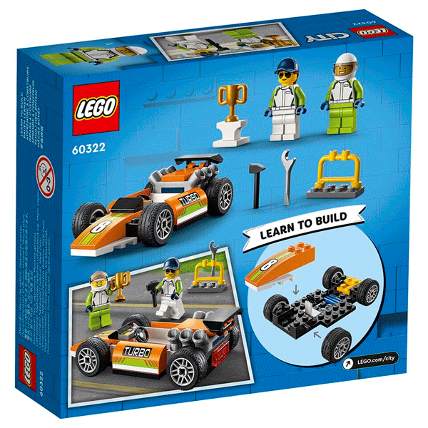 Конструктор LEGO Город Гоночный автомобиль (60322) / 46 деталей