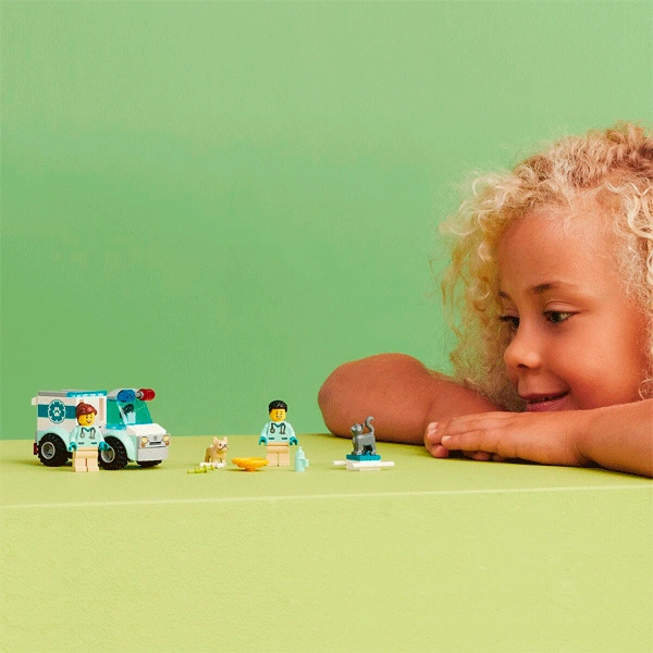 Конструктор LEGO Город Автомобиль для спасения животных (60382) / 58 деталей - фото 8