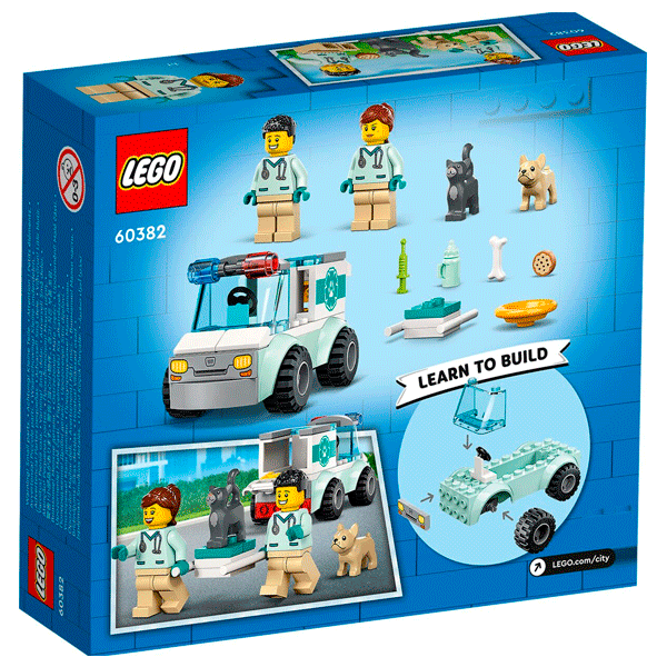 Конструктор LEGO Город Автомобиль для спасения животных (60382) / 58 деталей