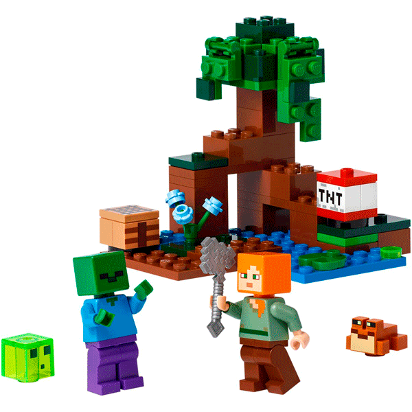 Конструктор LEGO Minecraft Болотное приключение (21240) / 65 деталей