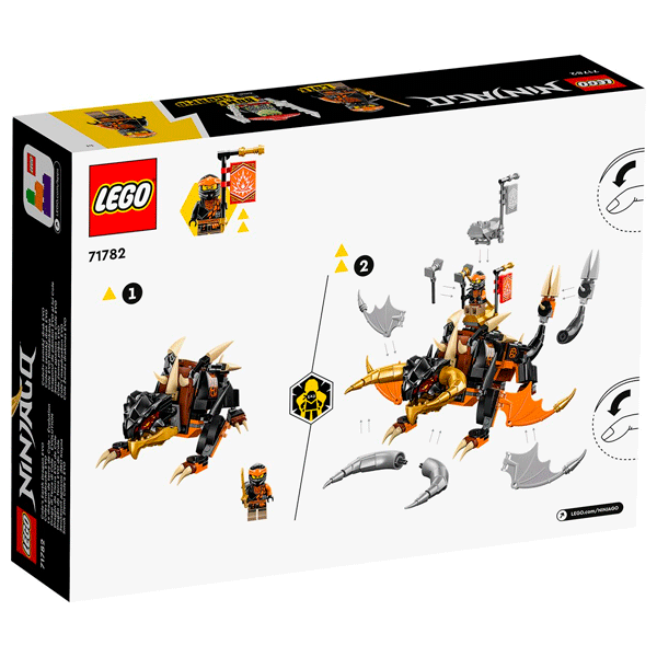 Конструктор LEGO Ниндзяго Земляной дракон Коула EVO (71782) / 285 деталей