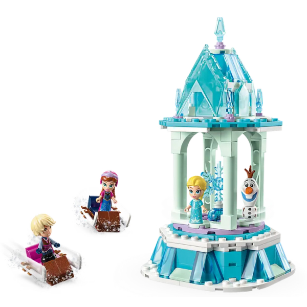 Конструктор LEGO Disney Очаровательная карусель Анны и Эльзы (43218) / 175 деталей - фото 3