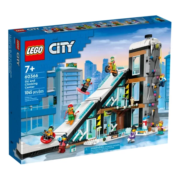 Конструктор LEGO City Горнолыжный и скалолазный центр (60366) / 1045 деталей - фото 2