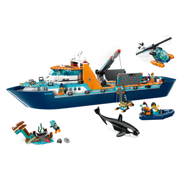 Конструктор LEGO City Арктический исследовательский корабль (60368) / 815 деталей - фото 3