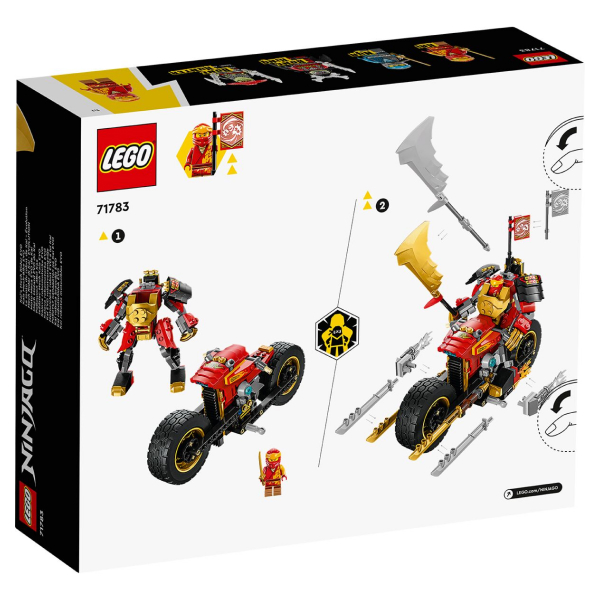 Конструктор LEGO Ninjago Робот-всадник Кая EVO (71783) / 312 деталей - фото 3
