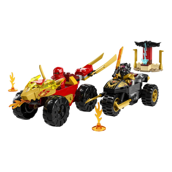 Конструктор LEGO Ninjago Кай и Рас: Битва на машине и мотоцикле (71789) / 103 деталей - фото 2