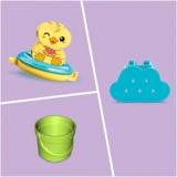 Конструктор LEGO Duplo Приключения в ванной: плавучий поезд для зверей 10965 / 14 деталей - фото 4