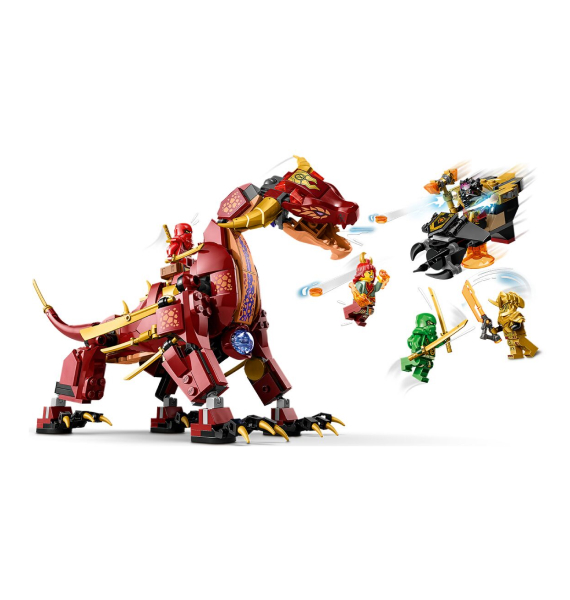 Конструктор LEGO Ninjago Трансформируемый лавовый дракон (71793) / 479 деталей - фото 2