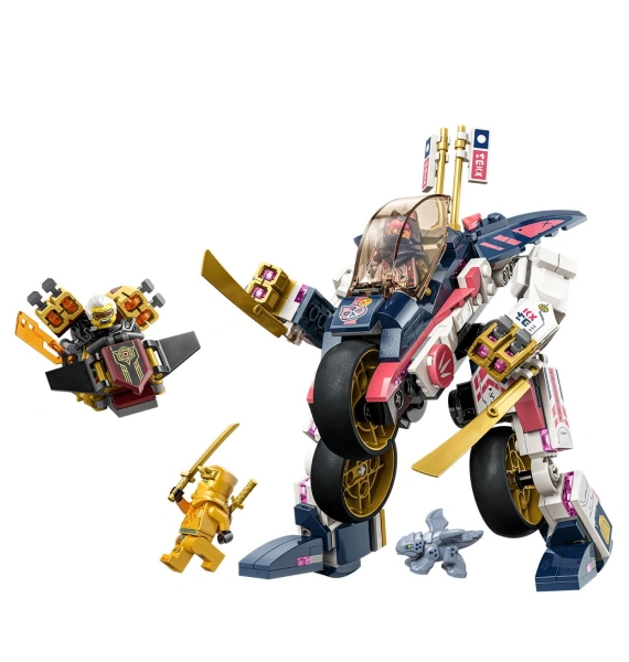 Конструктор LEGO Ninjago Гоночный трансформируемый мотоцикл-робот Соры (71792) / 384 деталей - фото 2