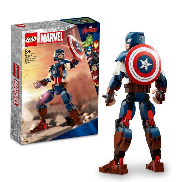 Конструктор LEGO Marvel Фигурка Капитана Америка для сборки 76258 / 310 деталей - фото 3