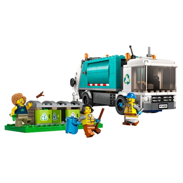 Конструктор LEGO City Мусороперерабатывающий грузовик (60386) / 261 деталей - фото 2