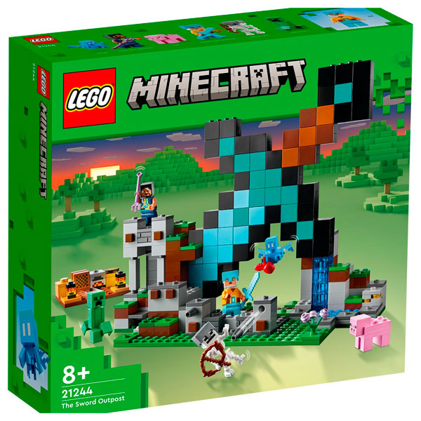 Конструктор LEGO Minecraft Форпост с мечом 21244 / 427 деталей - фото 3