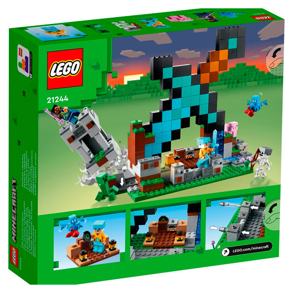 Конструктор LEGO Minecraft Форпост с мечом 21244 / 427 деталей - фото 6