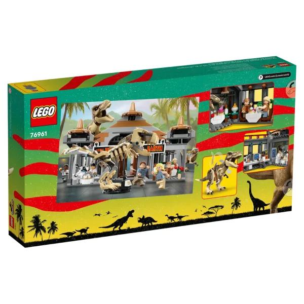 Конструктор LEGO Jurassic Park Центр посетителей: Атака тиранозавра и раптора 76961 / 693 деталей - фото 5