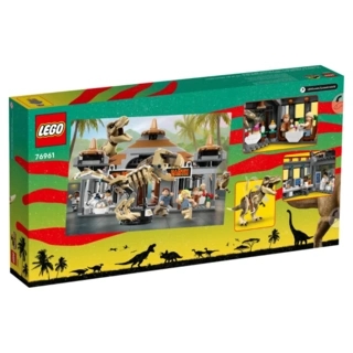 Конструктор LEGO Jurassic Park Центр посетителей: Атака тиранозавра и раптора 76961 / 693 деталей - фото 5