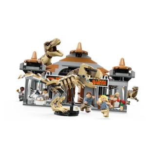 Конструктор LEGO Jurassic Park Центр посетителей: Атака тиранозавра и раптора 76961 / 693 деталей - фото 3