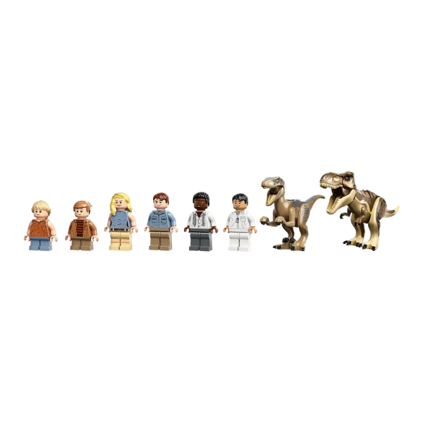 Конструктор LEGO Jurassic Park Центр посетителей: Атака тиранозавра и раптора 76961 / 693 деталей - фото 2