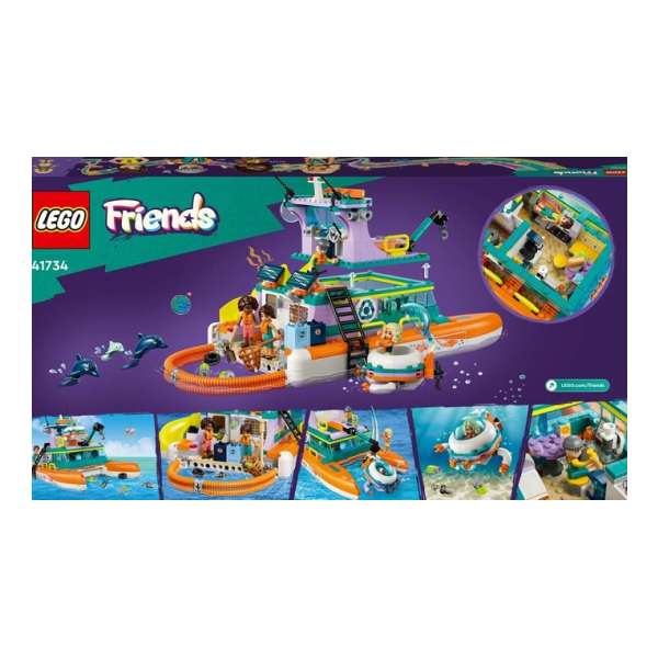Конструктор Lego Friends Лодка морской спасательной бригады 41734 / 717 деталей - фото 4
