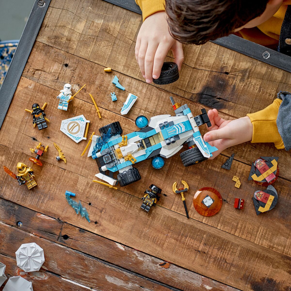 Конструктор LEGO Ninjago Сила дракона Зейна: Гоночный автомобиль Кружитцу (71791) / 307 деталей - фото 4
