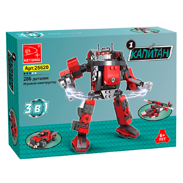 Игровой конструктор Keyixing Капитан (25620) / 286 деталей