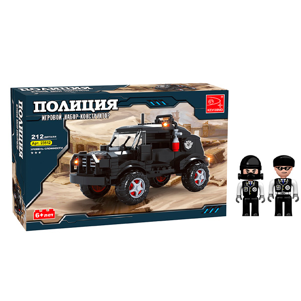 Игровой конструктор Keyixing Полиция (23512) / 212 деталей