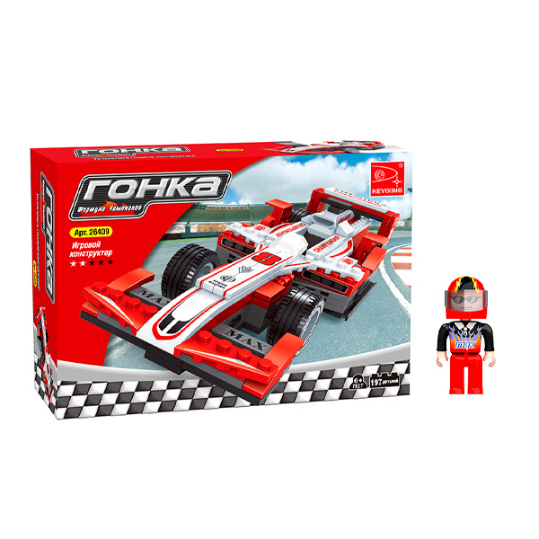 Игровой конструктор Keyixing Гонка (26409) / 197 деталей