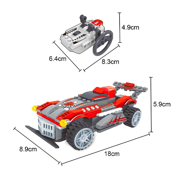 Игровой конструктор Keyixing 20111 ГОНКА (185 деталей в наборе) Гонка (20111) / 185 деталей - фото 4