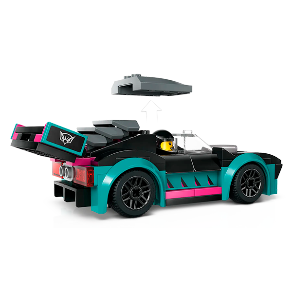 Конструктор Lego Город Гоночный автомобиль и грузовик-автовоз 60406 - фото 5