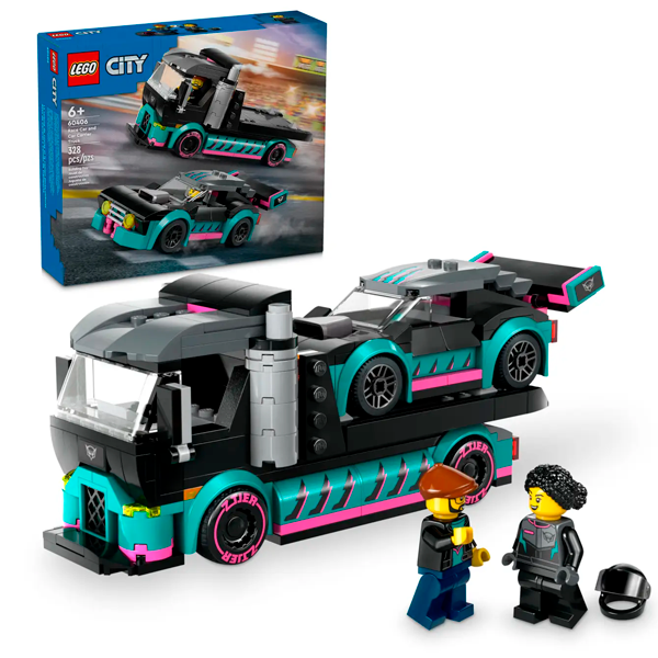 Конструктор Lego Город Гоночный автомобиль и грузовик-автовоз 60406 - фото 2