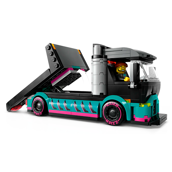 Конструктор Lego Город Гоночный автомобиль и грузовик-автовоз 60406 - фото 6
