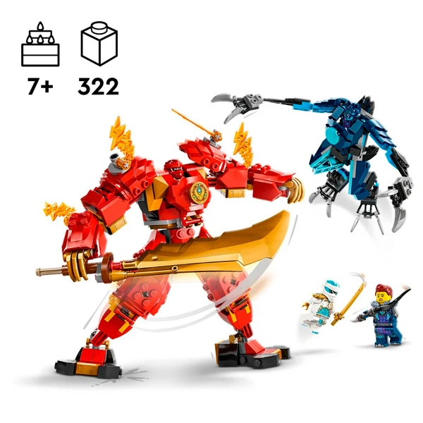 Конструктор Lego 71808 Ninjago Огненный робот Кая - фото 9