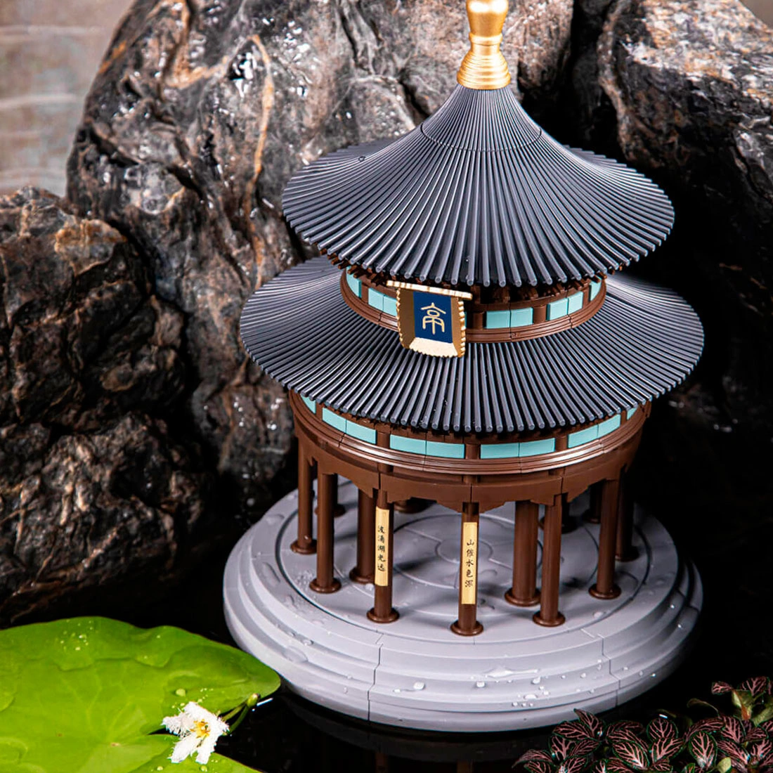 Конструктор ONEBOT Double-Eave Pavilion 358+ QNSTX65AIQI 