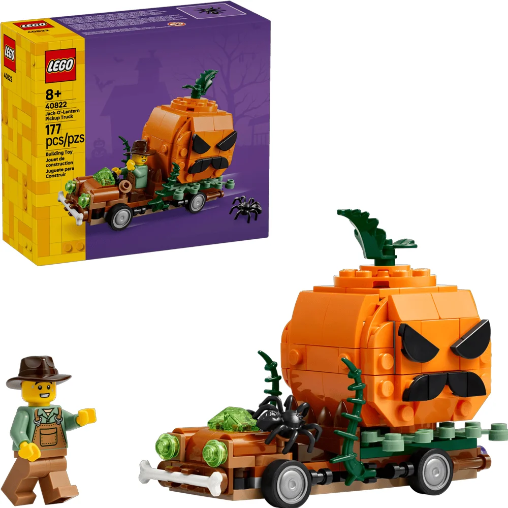 Конструктор LEGO Iconic Пикап для светильника в виде тыквы 40822 - фото 3