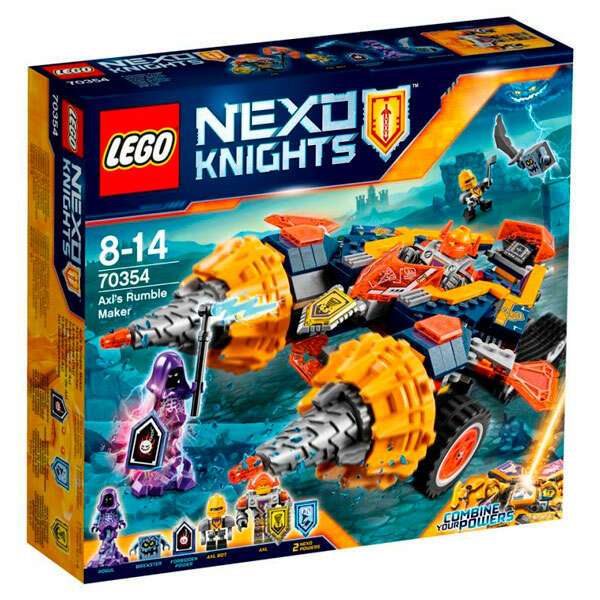 konstruktor lego nexo knights bur mashina akselya 70354
