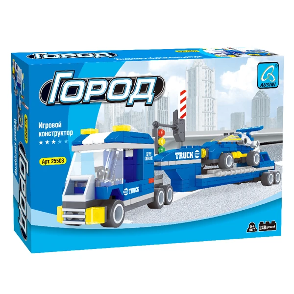 Игровой конструктор Keyixing 25503 ГОРОД (250 деталей в наборе) Город (25503) - фото 3