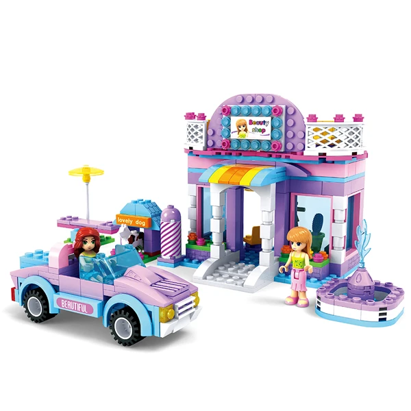 Игровой конструктор Keyixing 24605 МИР ЧУДЕС (380 деталей в наборе) Магазин косметики (24605) / 368 деталей - фото 2