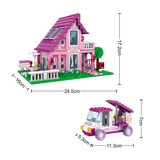 Ausini Toys ойын конструкторы Қызғылт үй (24801) - фото 4