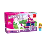 Игровой конструктор Keyixing 24201 МИР ЧУДЕС (59 деталей в наборе) Сказочная карета (24201) / 57 деталей