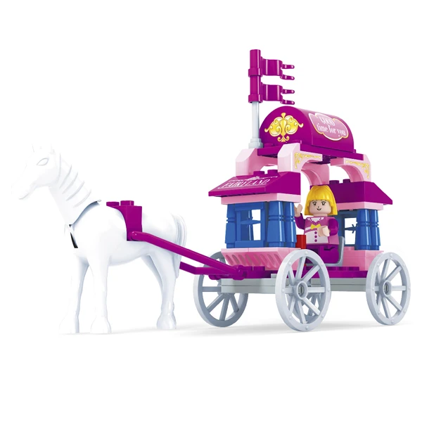 Игровой конструктор Keyixing 24201 МИР ЧУДЕС (59 деталей в наборе) Сказочная карета (24201) / 57 деталей - фото 3